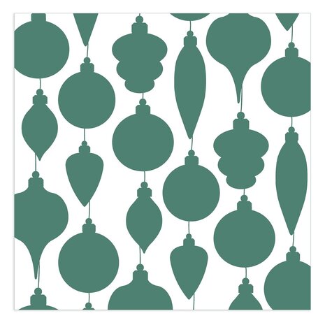 Vaessen Creative 3D Embossing Folder & Stencil Kerstballen (3625-0607)
