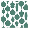 Vaessen Creative 3D Embossing Folder & Stencil Kerstballen (3625-0607)