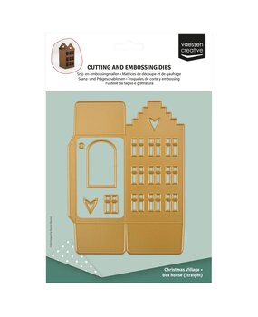 Vaessen Creative Snijmal 3D Huisje met Trapgevel (3625-0609)