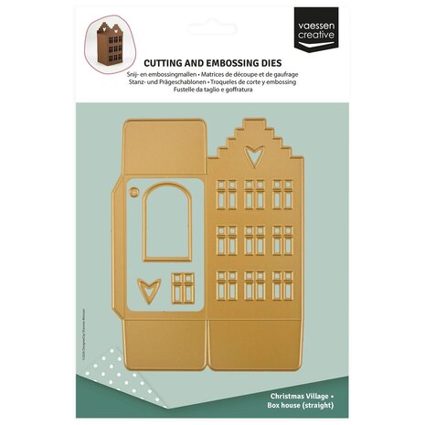 Vaessen Creative Snijmal 3D Huisje met Trapgevel (3625-0609)