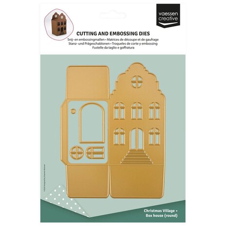 Vaessen Creative Snijmal 3D Huisje met Klokgevel (3625-0610)
