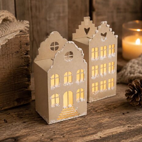 Vaessen Creative Snijmal 3D Huisje met Klokgevel (3625-0610)