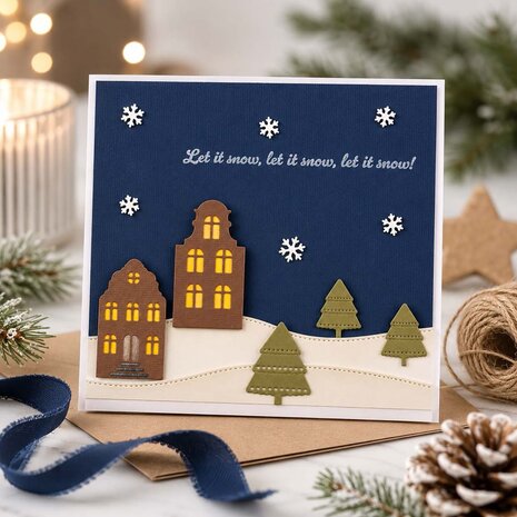 Vaessen Creative Snijmal Slimline Sneeuwlandschap (3625-0613)