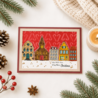 Vaessen Creative A6 Clear Stamp Set Kerstdorpje (3625-0617)