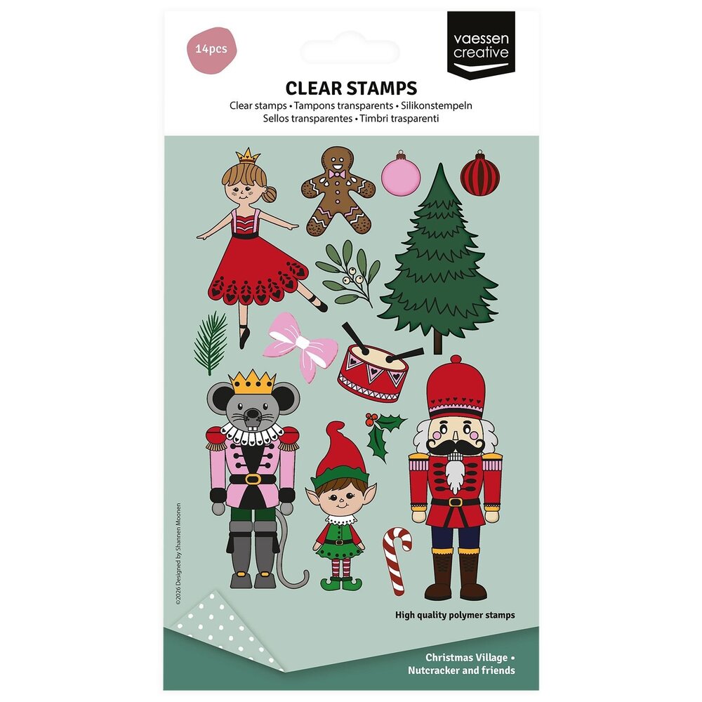 Vaessen Creative A6 Clear Stamp Set Notenkraker & Vrienden (3625-0618)