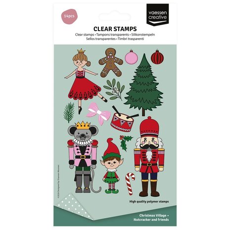 Vaessen Creative A6 Clear Stamp Set Notenkraker & Vrienden (3625-0618)