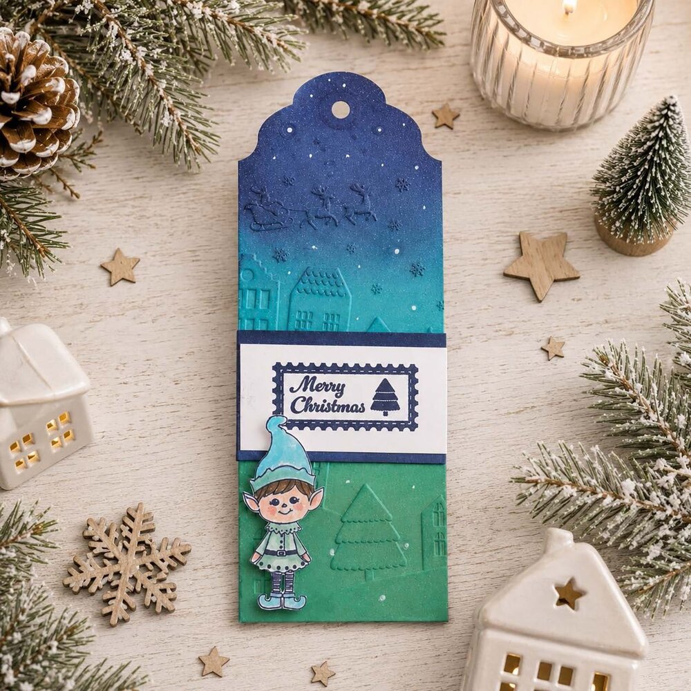 Vaessen Creative A6 Clear Stamp Set Kerst Postzegels (3625-0619) Vaessen Creative A6 Clear Stamp Set Kerst Postzegels (3625-0619)