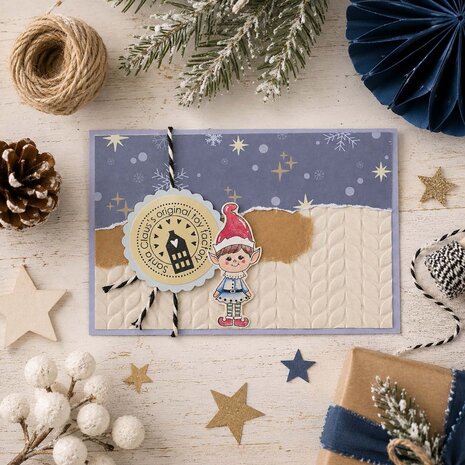 Vaessen Creative A6 Clear Stamp Set Kerst Postzegels (3625-0619) Vaessen Creative A6 Clear Stamp Set Kerst Postzegels (3625-0619)