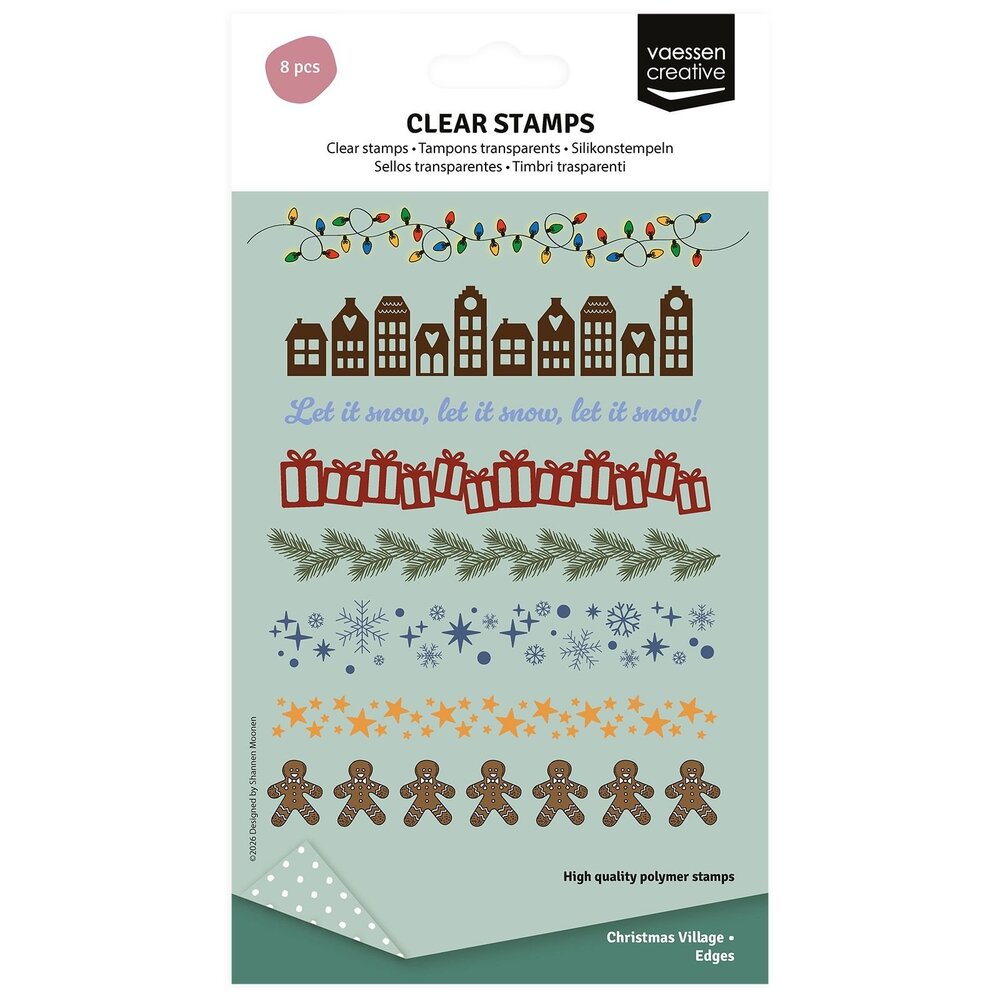 Vaessen Creative A6 Clear Stamp Set Decoratieve Randen (3625-0620) Vaessen Creative A6 Clear Stamp Set Decoratieve Randen (3625-0620)