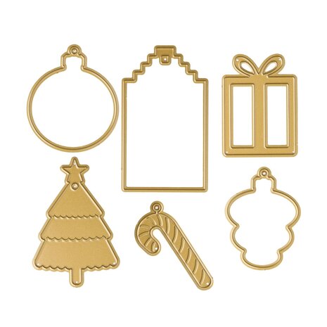 Vaessen Creative Stamp & Dies Cadeaulabels Kerst (3625-0621)