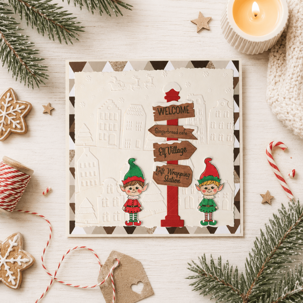 Vaessen Creative Stamp & Dies Noordpool Wegwijzers (3625-0622)