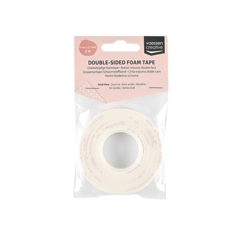 Vaessen Creative Double Sided Foam Tape 2mx8mmx1.5mm (3112-095)