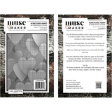 Lisa Horton Crafts Muse & Maker 5x7 Inch 3D Embossing Folder Scratched Heart (LHCEFMM001)