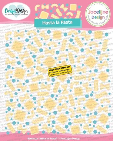 Carlijn Design Stencils Hasta la Pasta (3pcs) (CDJD-0088)