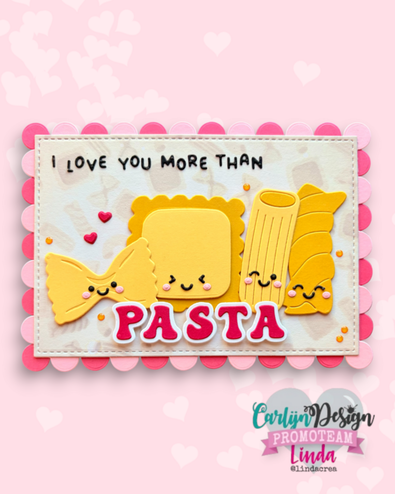 Carlijn Design Stencils Hasta la Pasta (3pcs) (CDJD-0088)