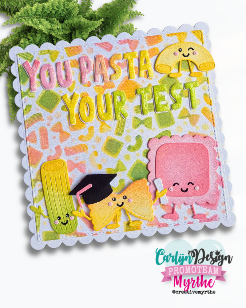 Carlijn Design Stencils Hasta la Pasta (3pcs) (CDJD-0088)