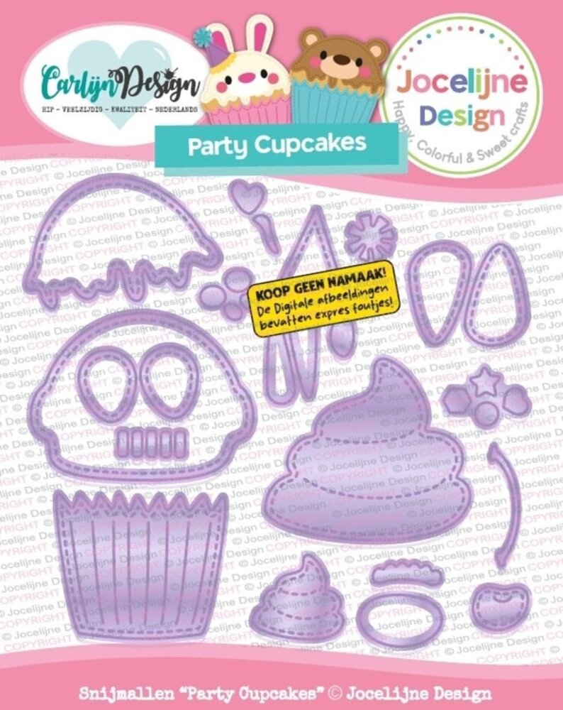 Carlijn Design Snijmallen Party Cupcakes (CDJD-0091)