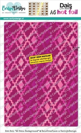 Carlijn Design Hot Foil A6 Boho Background (CDHF-0093)