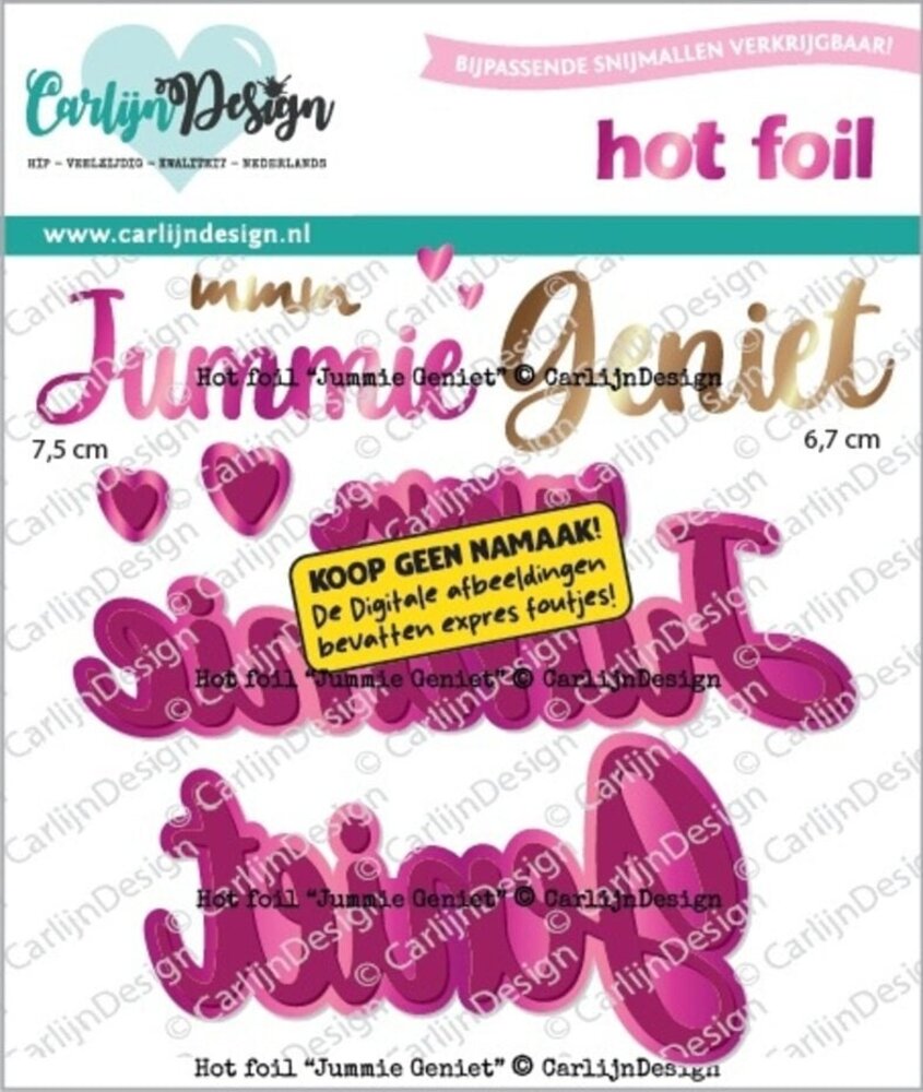 Carlijn Design Hot Foil Jummie Geniet (CDHF-0094)