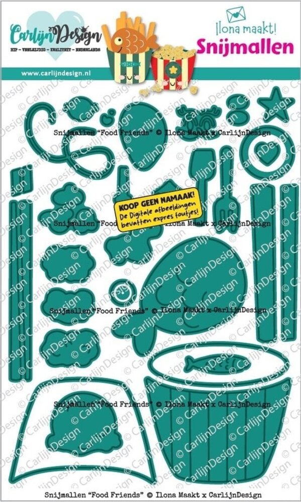 Carlijn Design Snijmallen Food Friends (CDSN-0390)