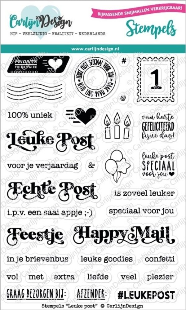 Carlijn Design Stempels Leuke Post (CDST-0074)