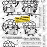 Carlijn Design Stempels Popcorn Party (CDST-0181)
