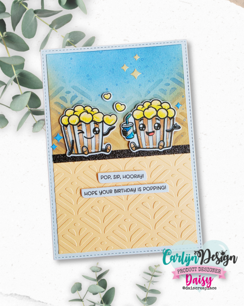 Carlijn Design Stempels Popcorn Party (CDST-0181)