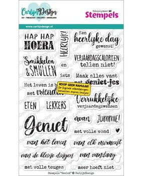 Carlijn Design Stempels Geniet (CDST-0182)