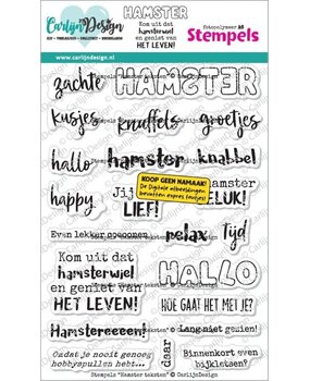 Carlijn Design Stempels Hamsters Teksten (CDST-0184)