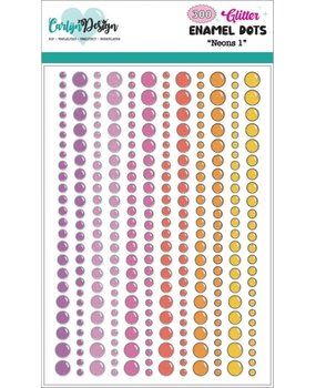 Carlijn Design Glitter Enamel Dots Neons 1 (CDED-0019)