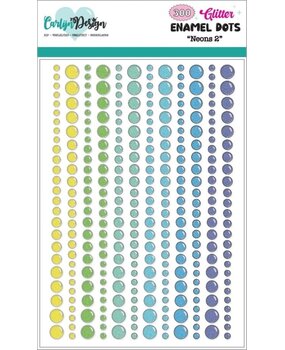 Carlijn Design Glitter Enamel Dots Neons 2 (CDED-0020)