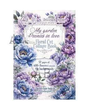 AB Studio My Garden Peonies in Love A4 Cut & Collage Book
