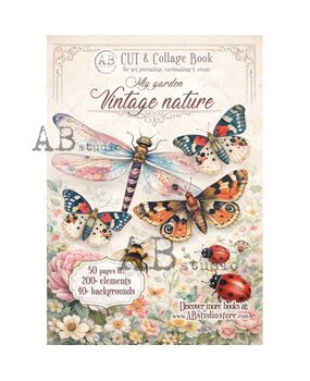 AB Studio My Garden Vintage Nature A4 Cut & Collage Book