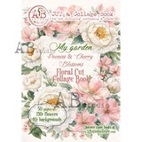 AB Studio My Garden Peonies & Cherry Blossoms A4 Cut & Collage Book