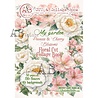 AB Studio My Garden Peonies & Cherry Blossoms A4 Cut & Collage Book