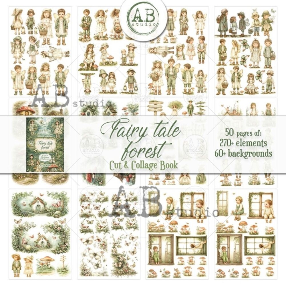 AB Studio Our Stories Fairy Tale Forest A4 Cut & Collage Book AB Studio Our Stories Fairy Tale Forest A4 Cut & Collage Book