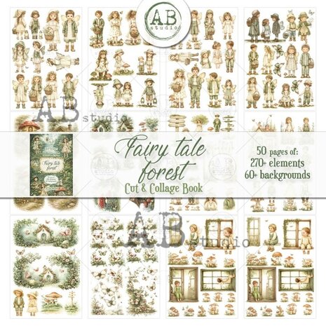 AB Studio Our Stories Fairy Tale Forest A4 Cut & Collage Book AB Studio Our Stories Fairy Tale Forest A4 Cut & Collage Book