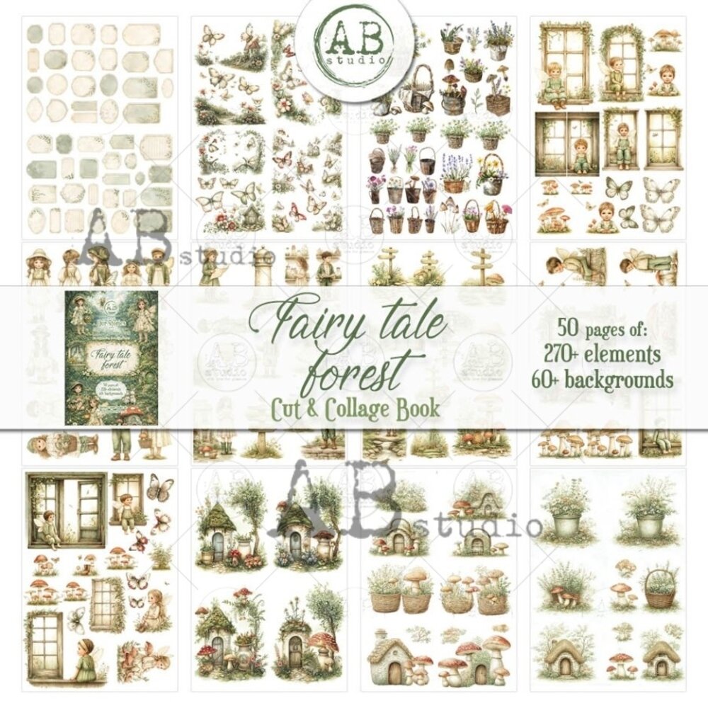 AB Studio Our Stories Fairy Tale Forest A4 Cut & Collage Book AB Studio Our Stories Fairy Tale Forest A4 Cut & Collage Book
