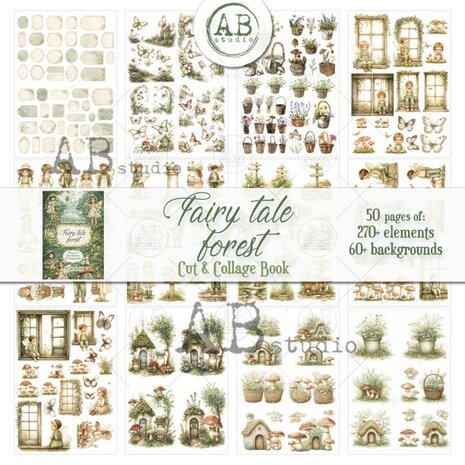 AB Studio Our Stories Fairy Tale Forest A4 Cut & Collage Book AB Studio Our Stories Fairy Tale Forest A4 Cut & Collage Book