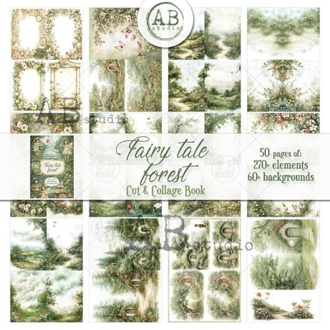 AB Studio Our Stories Fairy Tale Forest A4 Cut & Collage Book AB Studio Our Stories Fairy Tale Forest A4 Cut & Collage Book