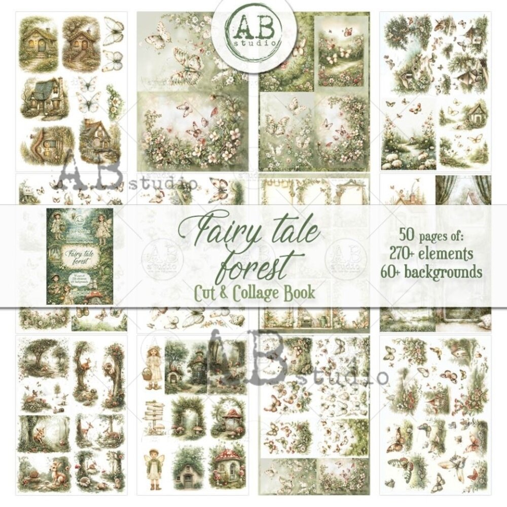 AB Studio Our Stories Fairy Tale Forest A4 Cut & Collage Book AB Studio Our Stories Fairy Tale Forest A4 Cut & Collage Book