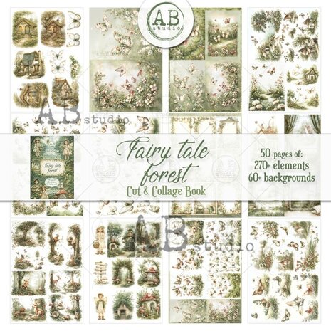 AB Studio Our Stories Fairy Tale Forest A4 Cut & Collage Book AB Studio Our Stories Fairy Tale Forest A4 Cut & Collage Book