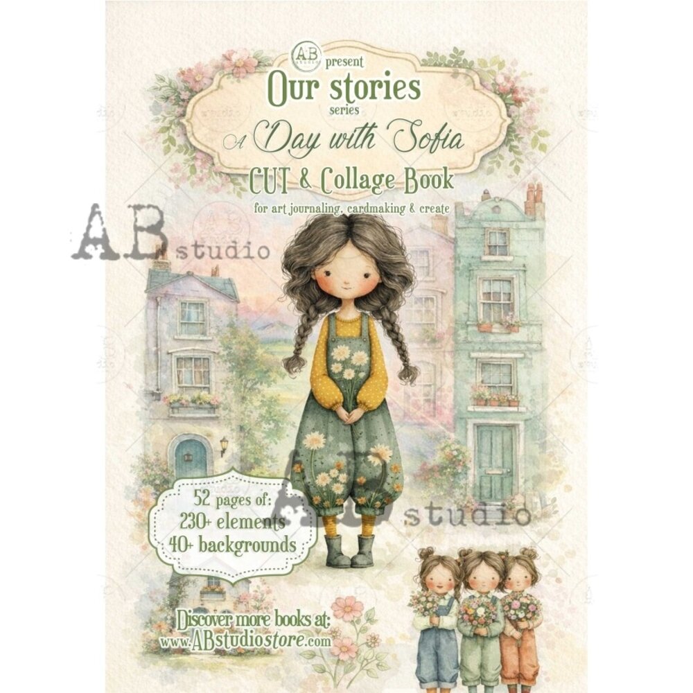 AB Studio Our Stories A Day with Sofia A4 Cut & Collage Book