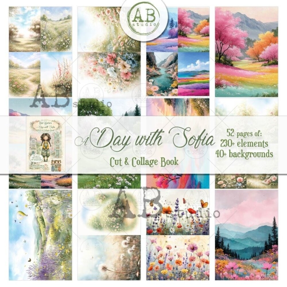 AB Studio Our Stories A Day with Sofia A4 Cut & Collage Book
