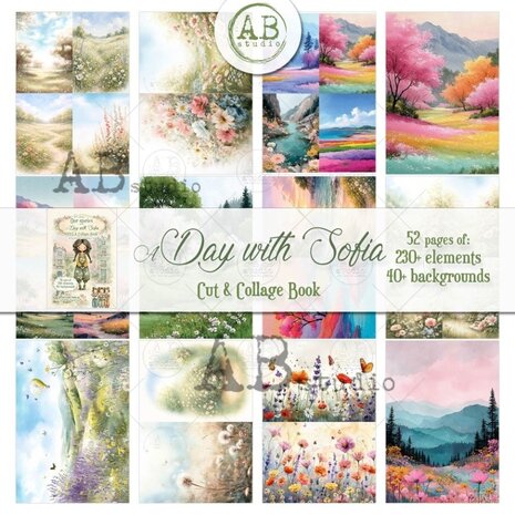 AB Studio Our Stories A Day with Sofia A4 Cut & Collage Book
