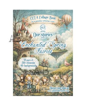 AB Studio Our Stories Enchanted Spring Fairies A4 Cut & Collage Book AB Studio Our Stories Enchanted Spring Fairies A4 Cut & Collage Book