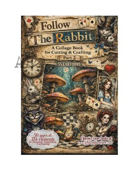 AB Studio Follow The Rabbit part 2 A4 Cut & Collage Book AB Studio Follow The Rabbit part 2 A4 Cut & Collage Book