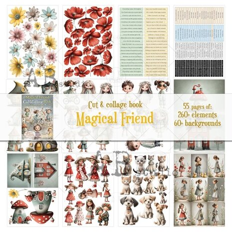 AB Studio Magical Friend A4 Cut & Collage Book