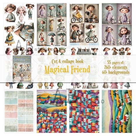 AB Studio Magical Friend A4 Cut & Collage Book