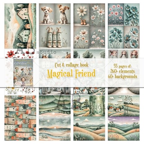 AB Studio Magical Friend A4 Cut & Collage Book
